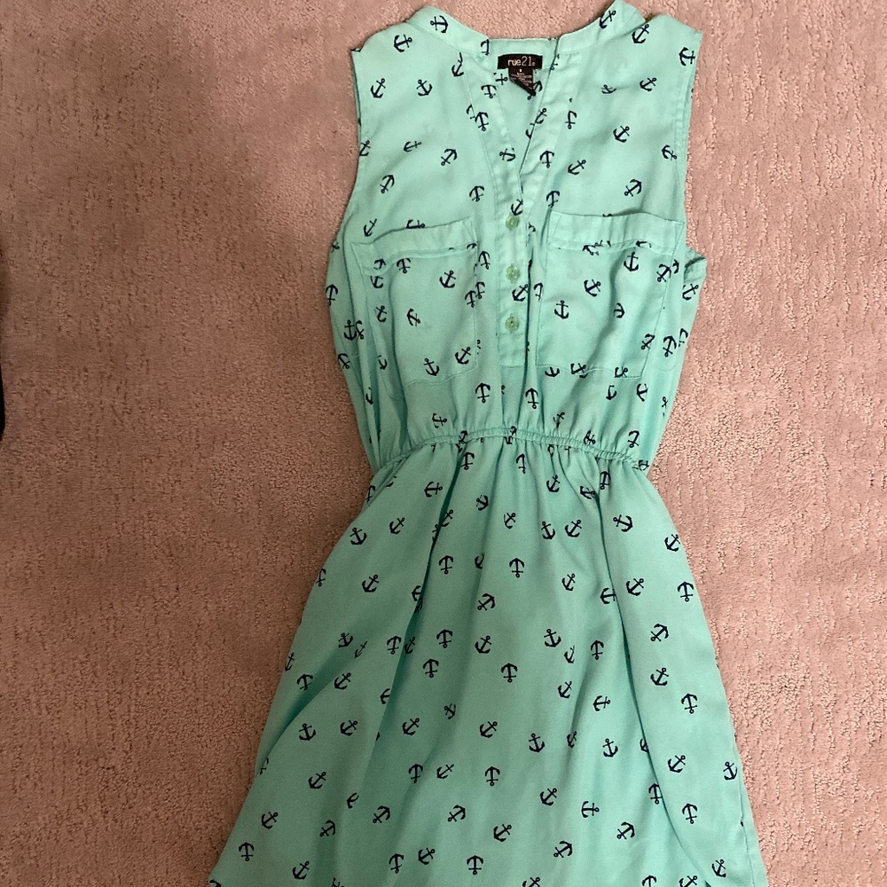 Blue anchored dress